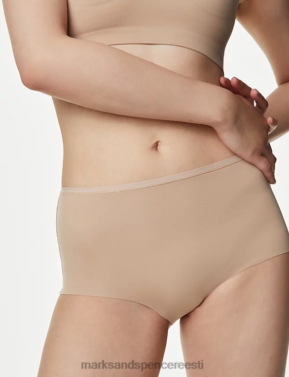 Riietus ee Marks & Spencer unisex 3pk flexifit no vpl kõrged lühikesed püksid roosa kvarts NZTRN3928