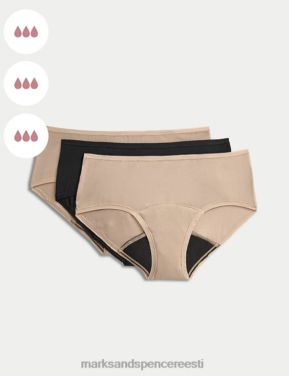 Riietus ee Marks & Spencer unisex 3pk tugeva imavusega püksid roosa kvarts NZTRN3800