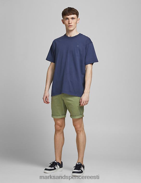 Riietus ee Marks & Spencer unisex tavalised chino lühikesed püksid sõnajala roheline NZTRN6369