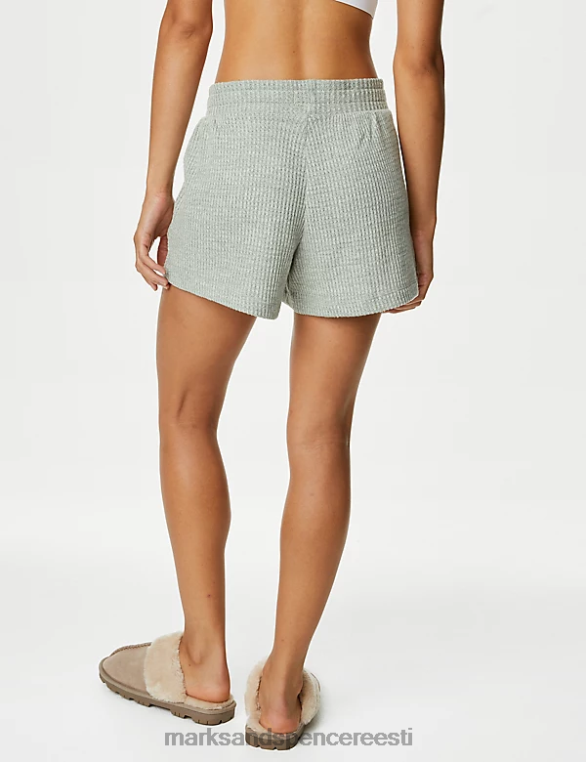 Riietus ee Marks & Spencer unisex vahvliga pidžaamapüksid tolmune roheline NZTRN3483
