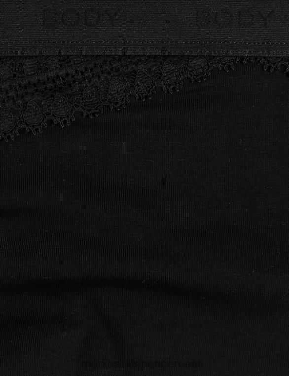 Riietus ee Marks & Spencer unisex 2pk valguskontrolliga puuvillased kõrged püksid must NZTRN4249