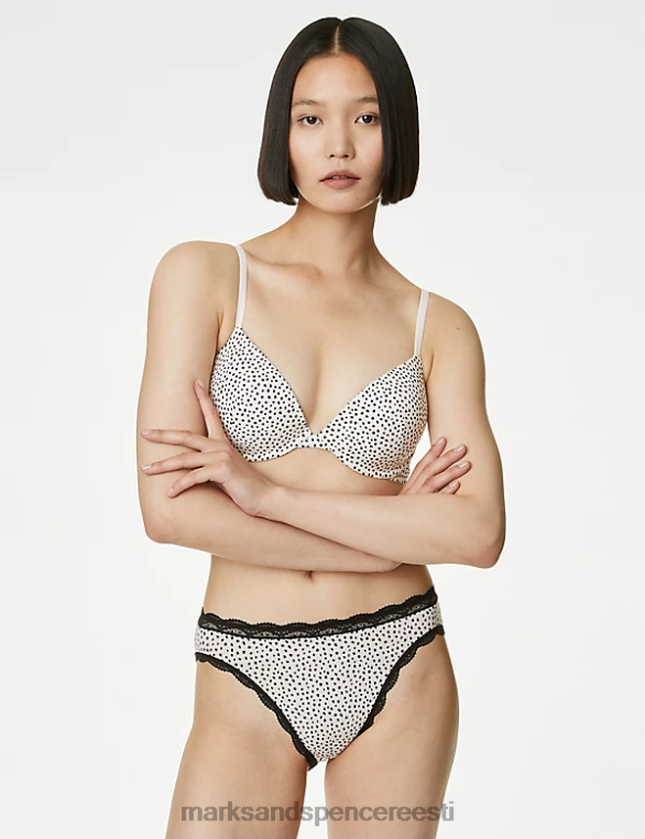 Riietus ee Marks & Spencer unisex 3 tk puuvillased kõrged püksid must segu NZTRN4243