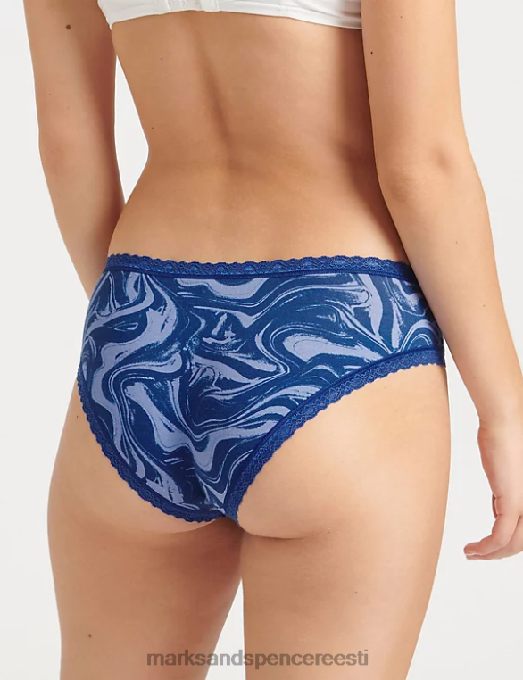 Riietus ee Marks & Spencer unisex 3pk 24/7 nädalavahetuse madala tõusuga püksid lilla segu NZTRN4662