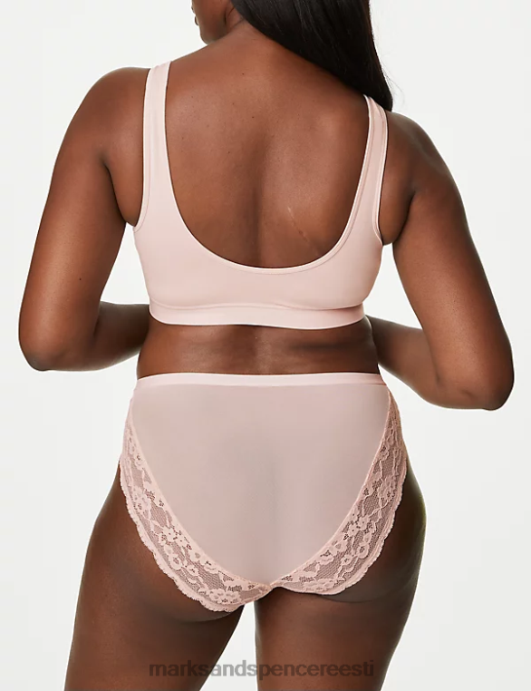 Riietus ee Marks & Spencer unisex 3pk pitsist kõrge vöökohaga kõrge säärega püksid soe roosa NZTRN4642