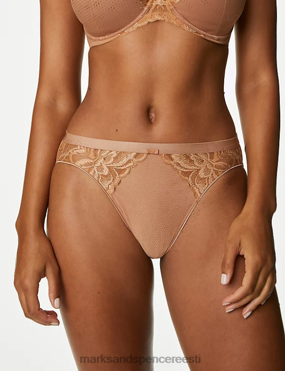 Riietus ee Marks & Spencer unisex 3pk wildblooms kõrge säärega püksid rikkalik merevaik NZTRN4015