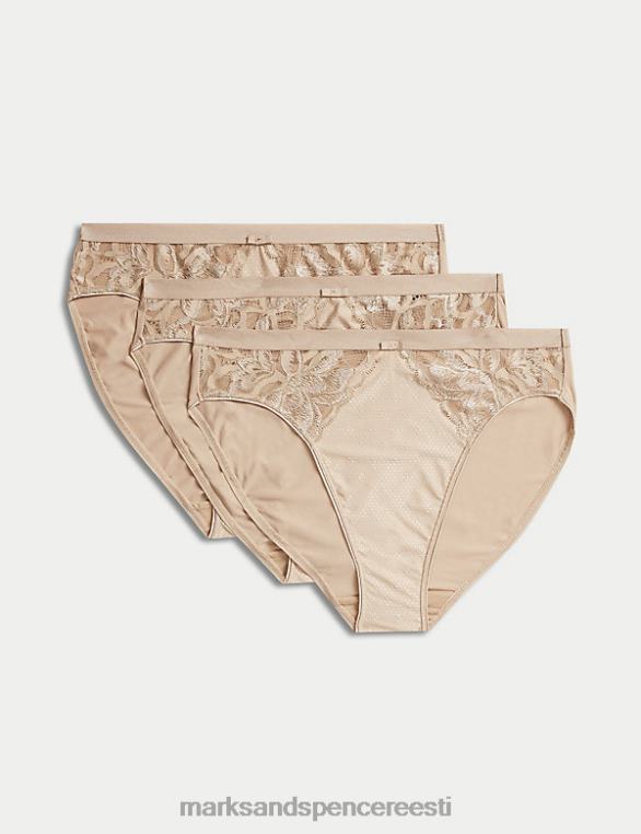 Riietus ee Marks & Spencer unisex 3pk wildblooms kõrge säärega püksid roosa kvarts NZTRN4012