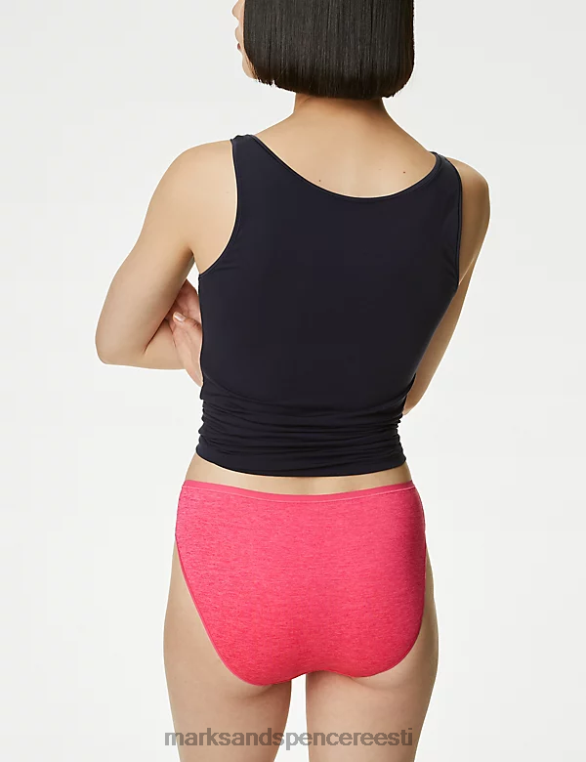 Riietus ee Marks & Spencer unisex 4pk kõrged püksid roosa segu NZTRN3815