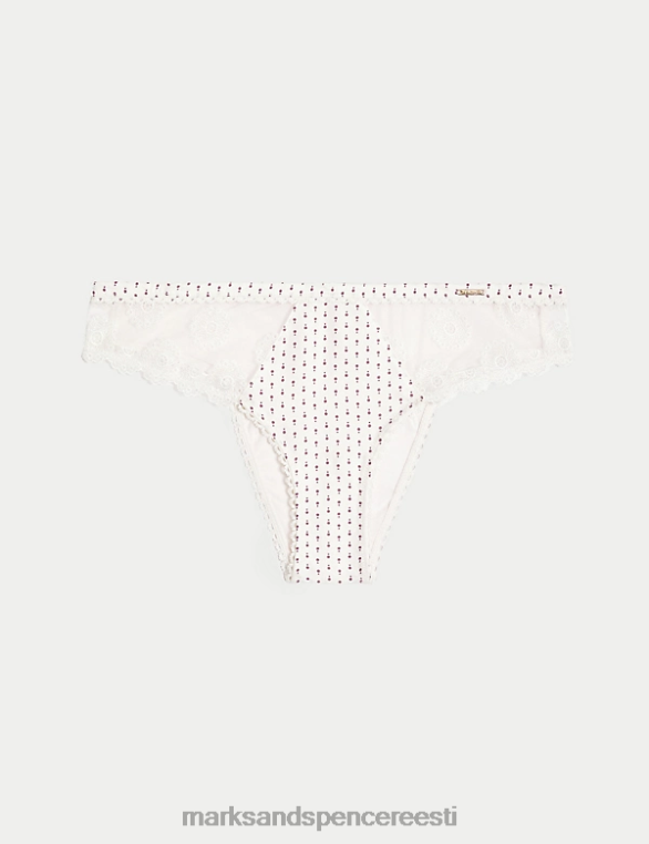 Riietus ee Marks & Spencer unisex ammi brasiilia püksid puuvillaga elevandiluu segu NZTRN3882