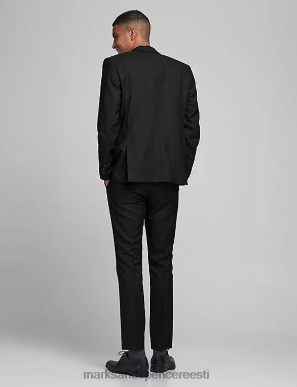 Riietus ee Marks & Spencer unisex kohandatud istuvusega püksid must NZTRN6199