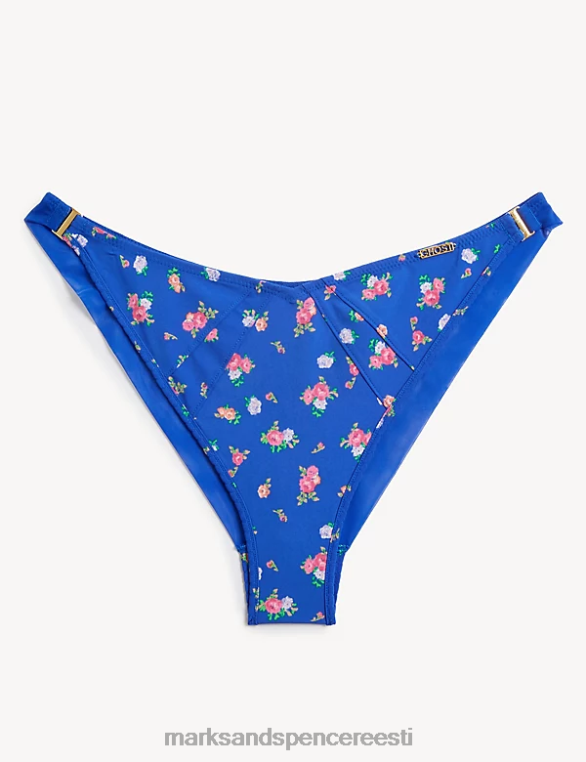 Riietus ee Marks & Spencer unisex lillemustriga miami brasiilia püksid sinine segu NZTRN4439