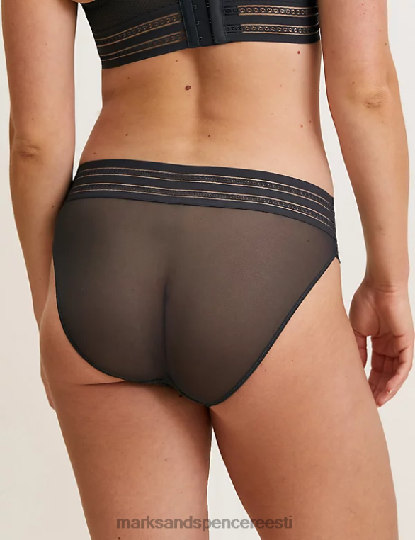 Riietus ee Marks & Spencer unisex marseilles kõrge vöökohaga kõrge säärega püksid süsi NZTRN4543