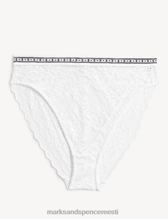 Riietus ee Marks & Spencer unisex meia pitsist kõrge säärega püksid valge NZTRN4551
