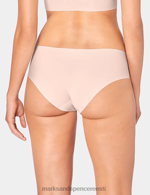 Riietus ee Marks & Spencer unisex nullitundega hipsterlikud madala tõusuga püksid valge NZTRN4636