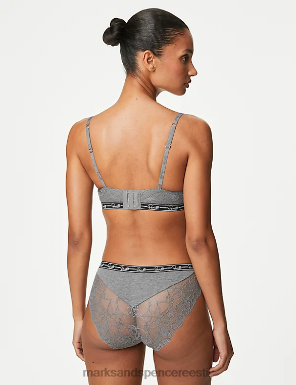 Riietus ee Marks & Spencer unisex pitsist kõrge säärega lounge püksid hall mergel NZTRN4285