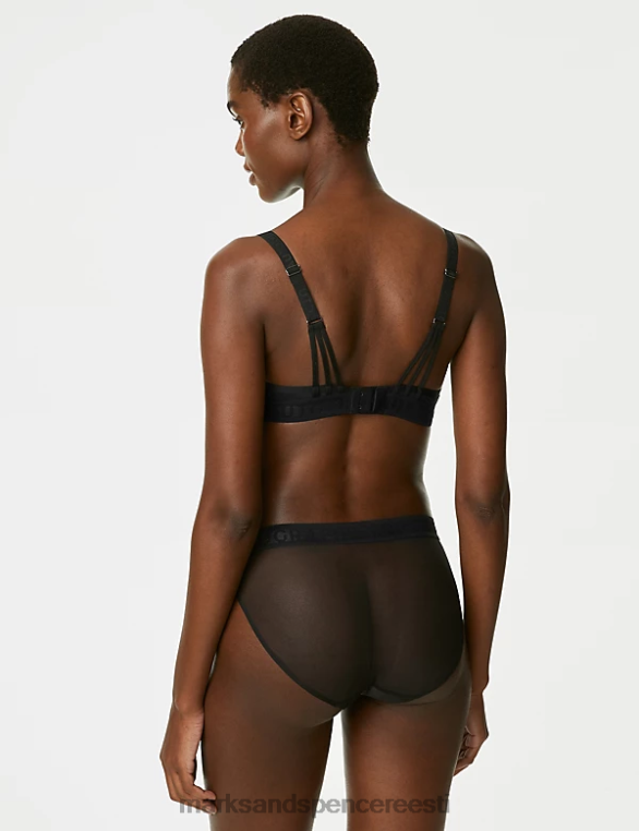 Riietus ee Marks & Spencer unisex tivoli võrgust kõrged püksid must NZTRN4355
