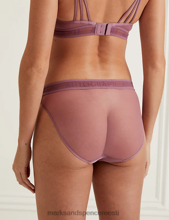Riietus ee Marks & Spencer unisex tivoli võrgust kõrged püksid tolmune lillakas NZTRN4721