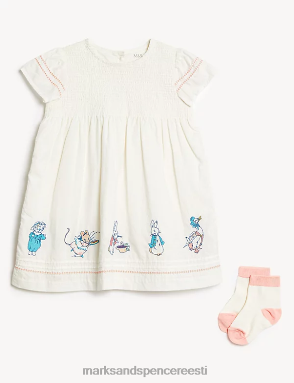 Riietus ee Marks & Spencer unisex 2tk puuvillane peetri küüliku komplekt koore segu NZTRN7791