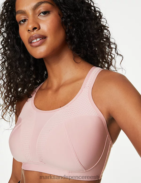 Riietus ee Marks & Spencer unisex 2pk ülima toega juhtmeta spordirinnahoidjad tolmune roosa NZTRN4464