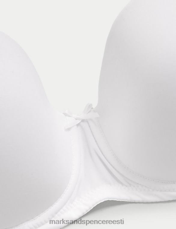 Riietus ee Marks & Spencer unisex 2pk polsterdatud mitmepoolsed rinnahoidjad valge must NZTRN4293