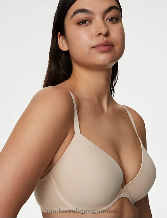 Riietus ee Marks & Spencer unisex 3-osalised juhtmega sukelduvad T-särgi rinnahoidjad opaliini segu NZTRN3784