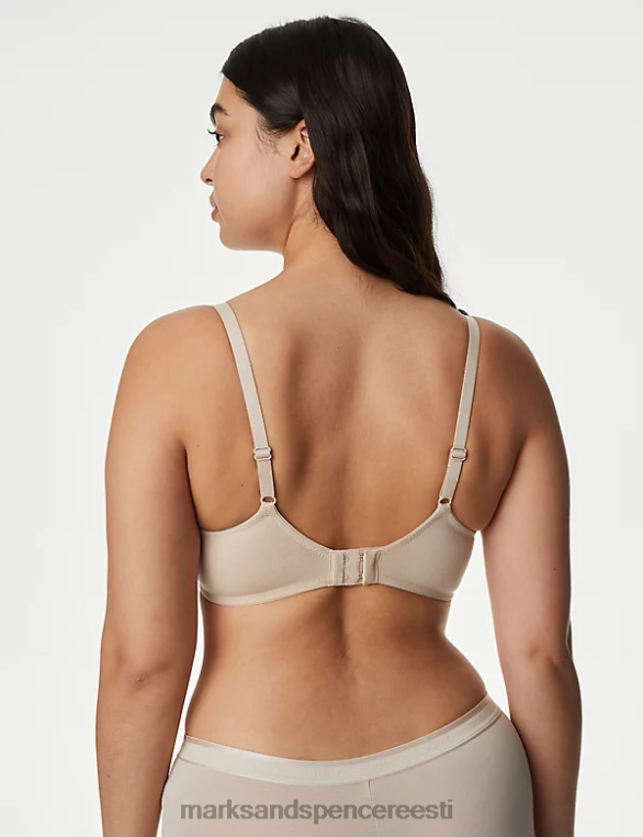 Riietus ee Marks & Spencer unisex 3-osalised juhtmega sukelduvad T-särgi rinnahoidjad opaliini segu NZTRN3784
