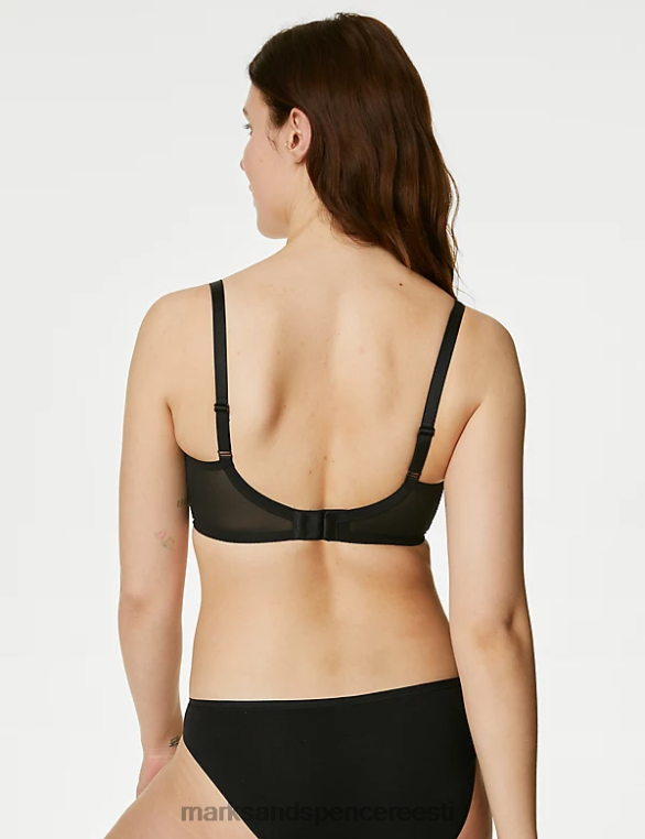 Riietus ee Marks & Spencer unisex 3pk juhtmega täistassiga minimeerivad rinnahoidjad must segu NZTRN3769