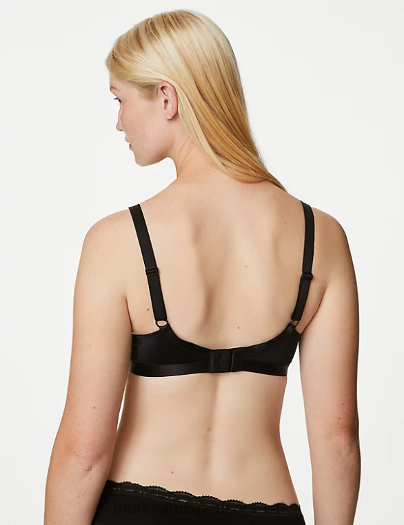 Riietus ee Marks & Spencer unisex 3pk juhtmega täistopsilised rinnahoidjad must segu NZTRN3695