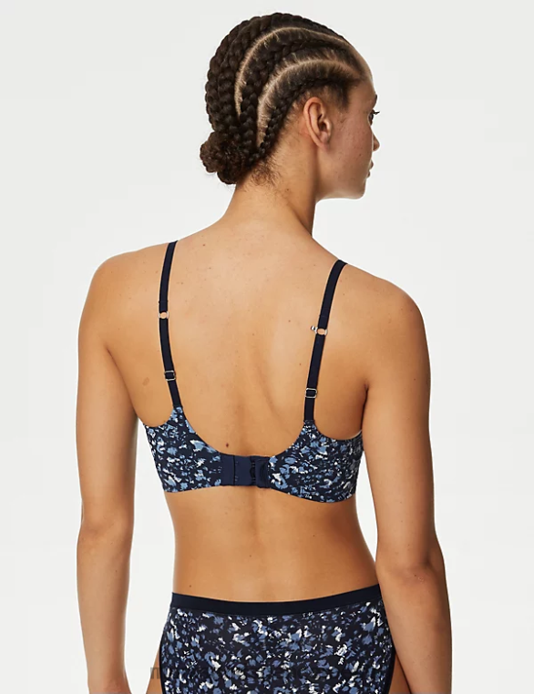 Riietus ee Marks & Spencer unisex Flexifit juhtmeta bralette hall sinine NZTRN4362