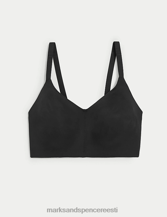 Riietus ee Marks & Spencer unisex Flexifit juhtmeta täistops rinnahoidja must NZTRN3792