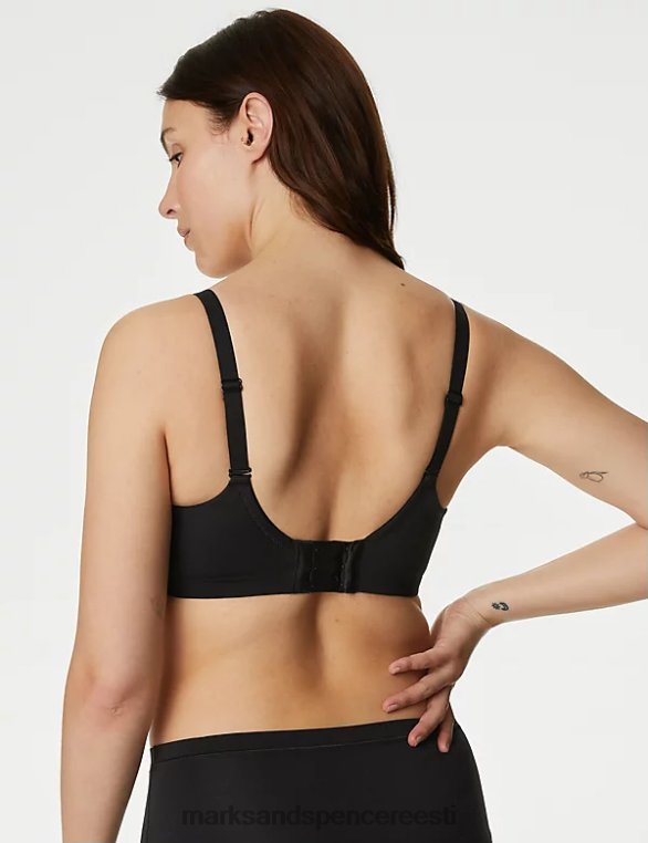 Riietus ee Marks & Spencer unisex Flexifit juhtmeta täistops rinnahoidja must NZTRN3792