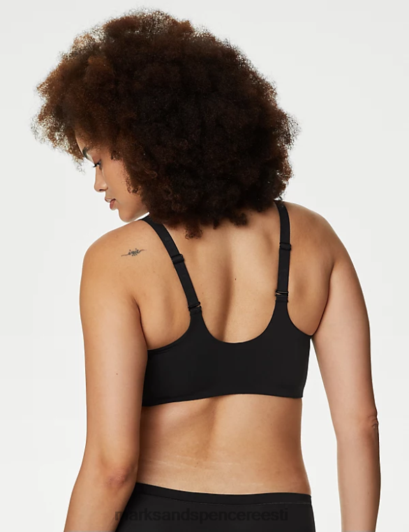 Riietus ee Marks & Spencer unisex Flexifit juhtmeta täistops rinnahoidja must NZTRN4361