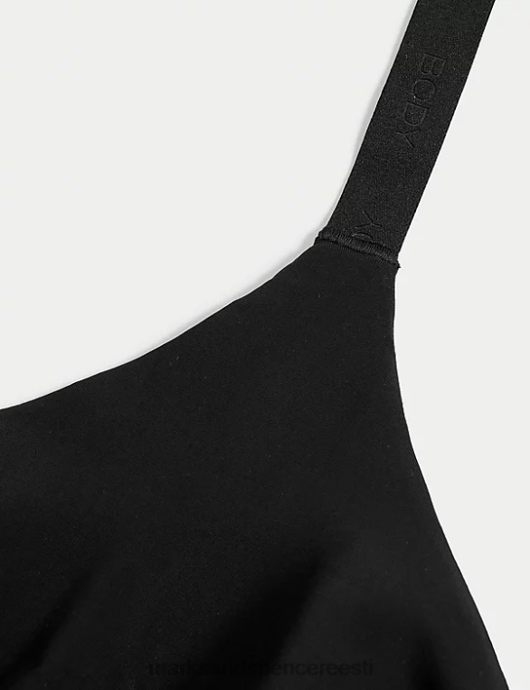Riietus ee Marks & Spencer unisex Flexifit juhtmeta täistops rinnahoidja must NZTRN4361