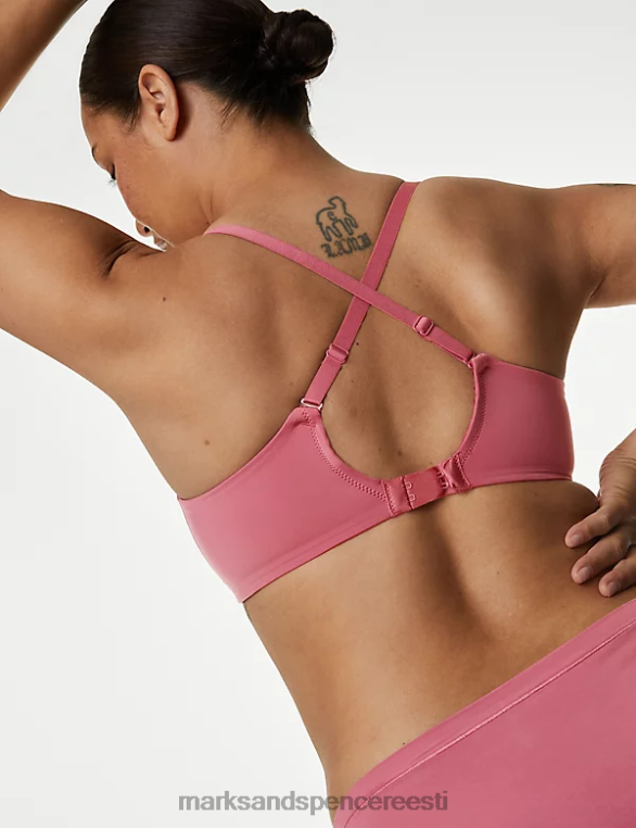 Riietus ee Marks & Spencer unisex Flexifit juhtmeta täistops rinnahoidja vaarikas NZTRN4140