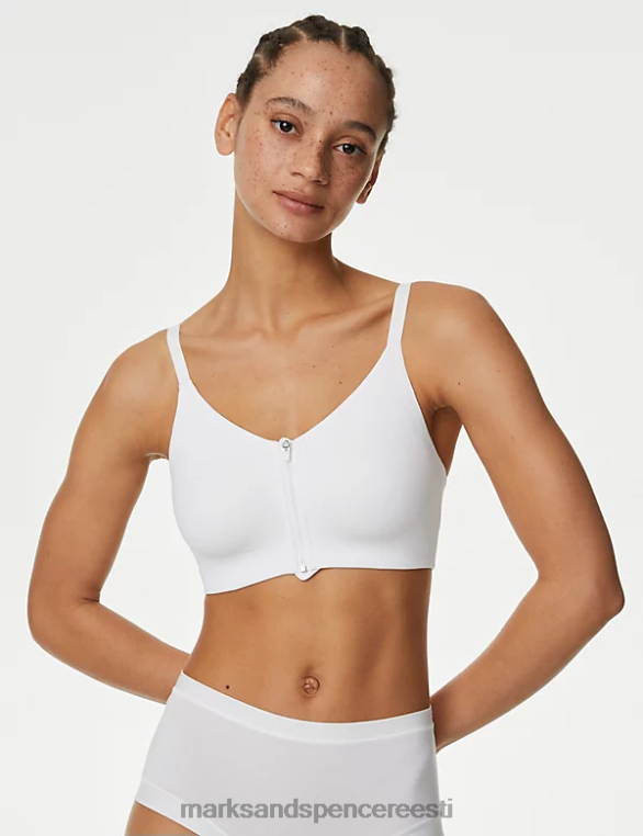Riietus ee Marks & Spencer unisex Flexifit juhtmeta täistops rinnahoidja valge NZTRN3915
