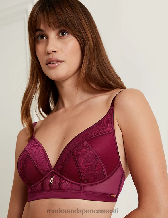 Riietus ee Marks & Spencer unisex Lexington juhtmeta sukeldumisrinnahoidja klaret NZTRN4461