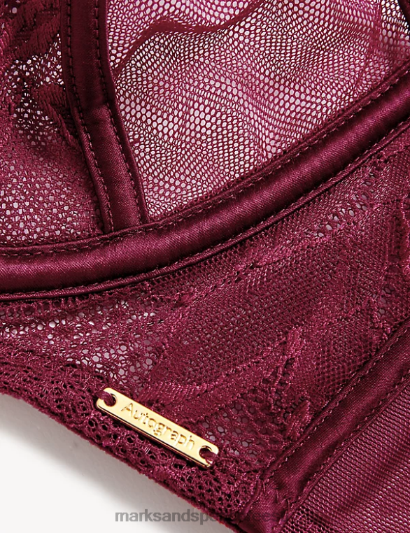 Riietus ee Marks & Spencer unisex Lexington pits ja võrk juhtmega täistops rinnahoidja klaret NZTRN3892
