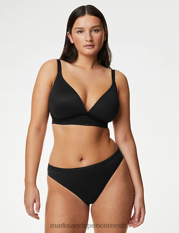 Riietus ee Marks & Spencer unisex Pehme juhtmeta rinnahoidja must NZTRN4024