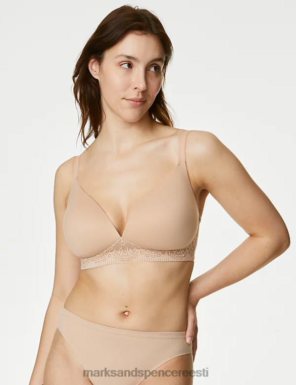 Riietus ee Marks & Spencer unisex Pehme juhtmeta rinnahoidja roosa kvarts NZTRN3726