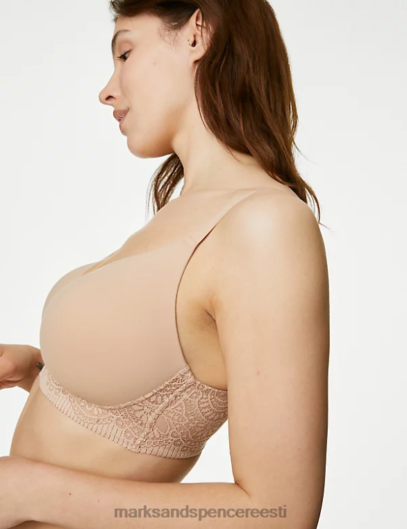 Riietus ee Marks & Spencer unisex Pehme juhtmeta rinnahoidja roosa kvarts NZTRN3726