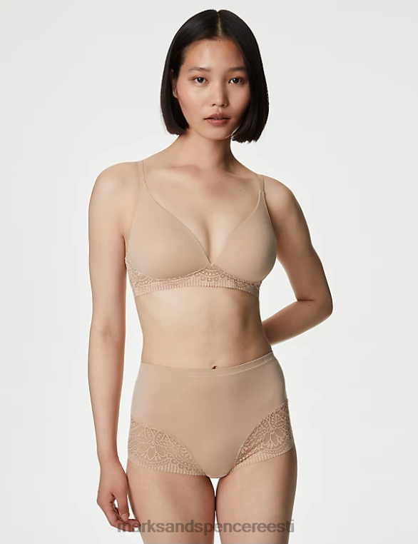 Riietus ee Marks & Spencer unisex Pehme juhtmeta rinnahoidja roosa kvarts NZTRN4043