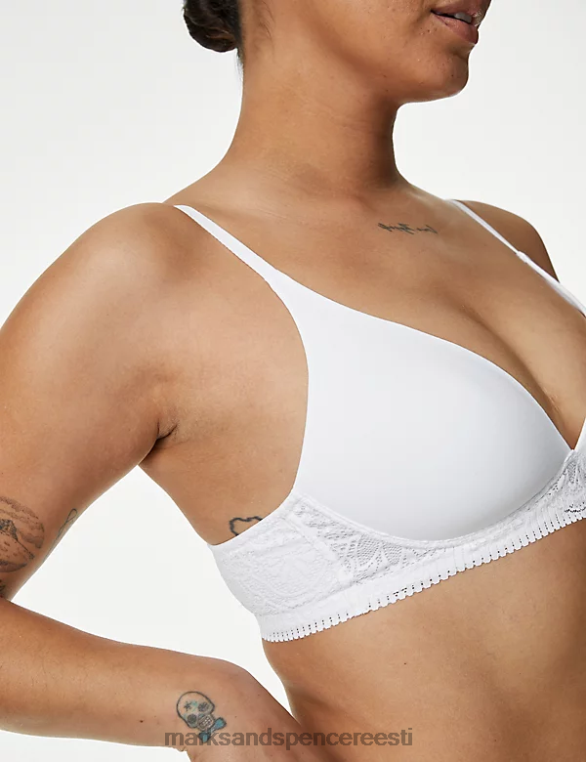 Riietus ee Marks & Spencer unisex Pehme juhtmeta rinnahoidja valge NZTRN4042