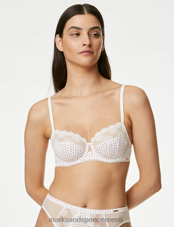 Riietus ee Marks & Spencer unisex ammi juhtmega rõdurinnahoidja puuvillaga elevandiluu segu NZTRN3866
