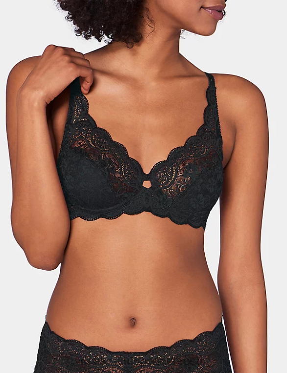 Riietus ee Marks & Spencer unisex amorette 300 pitsiga traadiga täistops rinnahoidja must NZTRN4648
