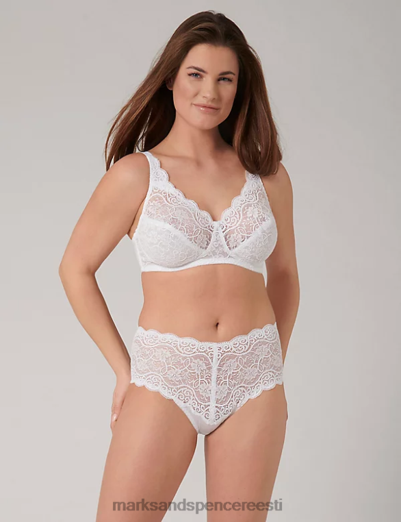 Riietus ee Marks & Spencer unisex amourette 300 pitsiline juhtmeta täistops rinnahoidja valge NZTRN4706