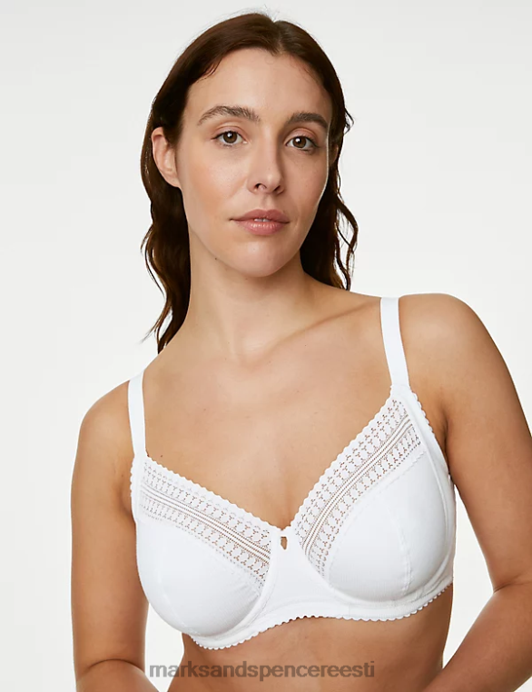 Riietus ee Marks & Spencer unisex aniispitsist juhtmega rõdurinnahoidja valge NZTRN3859
