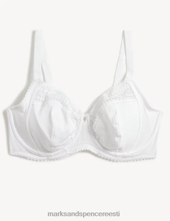 Riietus ee Marks & Spencer unisex aniispitsist juhtmega rõdurinnahoidja valge NZTRN3859