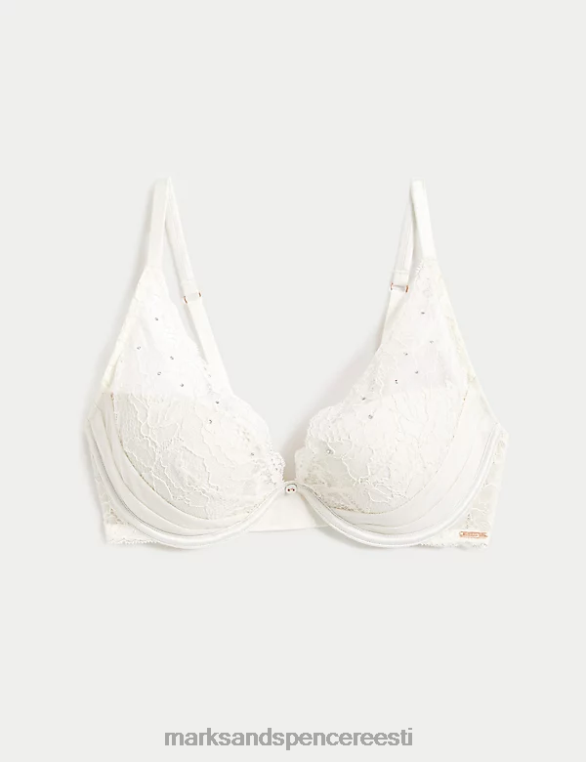 Riietus ee Marks & Spencer unisex aster sädelev pits juhtmega sukeldumisrinnahoidja elevandiluust NZTRN3836