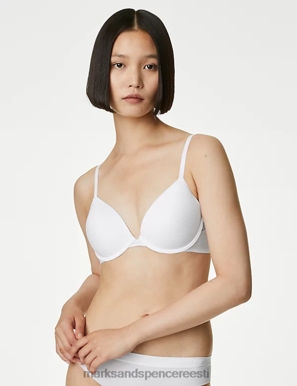 Riietus ee Marks & Spencer unisex body define juhtmega sukeldunud T-särgi rinnahoidja valge NZTRN3682