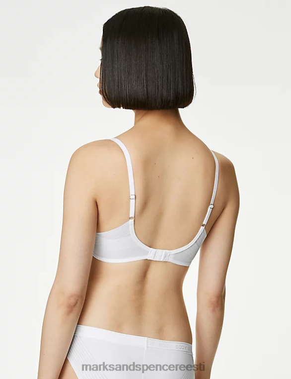 Riietus ee Marks & Spencer unisex body define juhtmega sukeldunud T-särgi rinnahoidja valge NZTRN3682