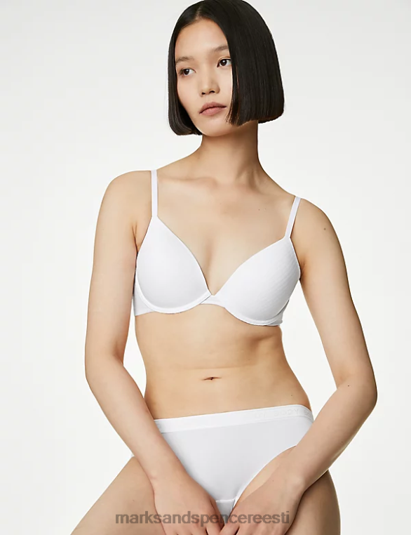 Riietus ee Marks & Spencer unisex body define juhtmega sukeldunud T-särgi rinnahoidja valge NZTRN3682